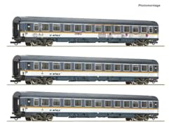 Roco 3-TLG. Set: Eurofima-Wagen Alex Länderbahn GmbH | DC | Spur H0#74018
