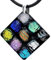 miyou - Murano Glas Halskette – Venezianische Glaskette - Kette mit Anhänger – 925er Silber – Handgefertigter Schmuck - Murrina Raute