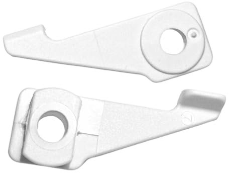 Deckenbefestigung 1-läufig 10067913 passend für IKEA VIDGA Deckenmontage Ersatzteile Deckenhalterung Weiß (2 Stück)