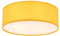 Licht-Erlebnisse Kinderzimmerleuchte Decke Stoff Metall rund Ø 38 cm H: 14 cm flach Magnetschirm Gelb 4x E27 Deckenlampe Kinderleuchte