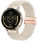 CUNUJIX Geflochtenes Armband Ersatz für Garmin Vivoactive 4S/Venu 3S/Venu 2S/Vivomove 3S Armband,18mm Elastisch Nylon Magnetverschluss Ersatzband für Garmin Forerunner 255S/265S Damen Herren