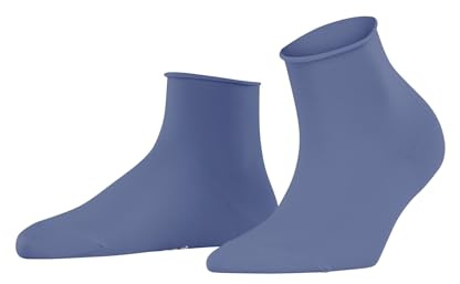 FALKE Damen Socken Cotton Touch W Sso Baumwolle einfarbig 1 Paar, Blau Smoky Blue 6483, 39-42