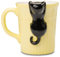 ZONSUSE Tasse Chat Personnalise,Mug Original avec un Chat Peeking,Tasse de Sournois Chat,Tasse à Café Chat 3D,Cadeau Mignon pour Femme Maman Epouse Fille Amoureuse Anniversaire 350 ml (Chat Noir)