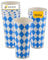 Heku Oktoberfest Deko Pappbecher 500 Stück 0,5l - Trinkbecher bayrische Deko einfaches Aufräumen - Einwegbecher Deko Oktoberfest Party recycelbar