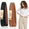 Dfuqanb 2 Stück Frauen Skinny Ledergürtel, Verstellbare Skinny Ledergürtel, Schmaler Taillengürtel für Damen, Verstellbarer Dünner Gürtel, für Kleider, Jeans, Hosen, Jacken