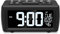 ORIA Alarm Clock Radio, Bedroom Digital Clock with 7 Font Colors, 5 Brightness, Dual Alarm, Adjustable Volume, Snooze, USB Charging Port, Bedside Digital FM Radio with Sleep Timer, Battery Backup