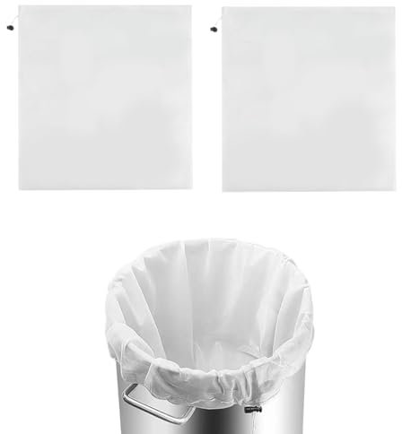 DLPRK 2 Stk Filterbeutel Siebbeutel 200 Micro Pressbeutel Brew Bag Nylon Hopfenfilter Bier Presssack Filtertuch Auspresstuch Passiertuch Nussmilchbeutel für Obstpresse Wein Marmelade (46 * 40cm)