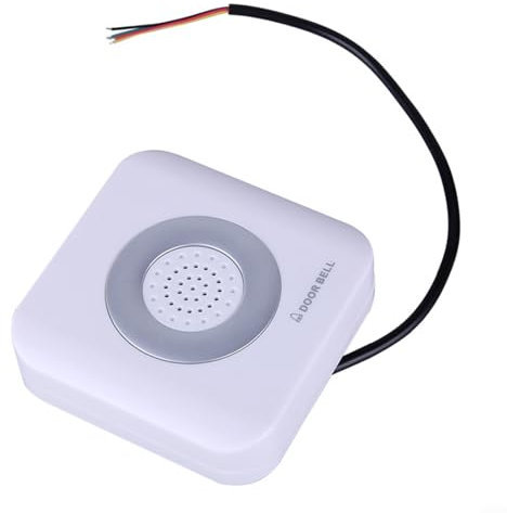 Campanello cablato – Campanello cablato – DC 12 V con controllo accessi a quattro fili Dingdong elettronico campanello (1 confezione)