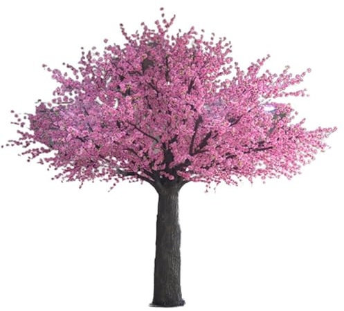 KIBONCY Árbol de la Flor de Cerezo Artificial - centros de Mesa de árbol de Cerezo de Cerezo de Color Rosa Hecho a Mano para Fiesta de Bodas Jardín de Navidad Indoor & Outdo 1.8M