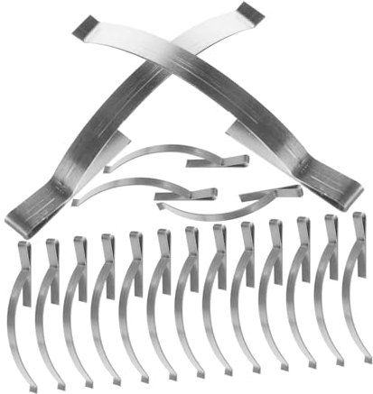 Hoement 50 Stück Fliegengitter Clips, Rostfreie Fensterfeder Clips, Fenstergitter Werkzeug, Stahl Spannfeder Eckclips, Edelstahl Fensterclips, Fensterrahmen Clips, Rahmen Spannfeder Clips