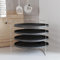 Snsowed Teglie per Pizza 4 pz con Porta Teglie Ø 28 cm in Acciaio-154983