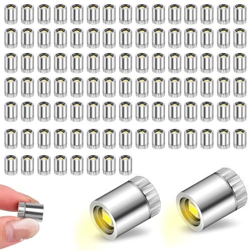 100 Stück Mini LED Licht für Puppenhäuser: Kleine LED Lichter, Puppenhaus Licht mit Warmweißes Licht, Mini LED Lichter zum Selbermachen, Led Mini Licht für Papierlaterne, Weihnachten, Geburtstag