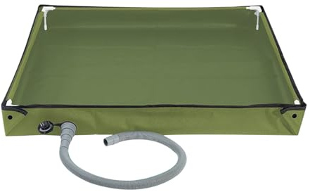 Bassine de Douche de Camping, bac de Bain Portable avec Tuyau de Drainage, Base de Douche extérieure Pliable pour Cabine de Douche temporaire, Camping-Car, Plage