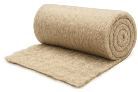 Bio Green Öko Schafwollmatte | Winterschutz & Unkrautvlies | Filzmatte | 100% natürlich | biologisch abbaubar | Bodenverbesserer | Natur – 1.5 x 0.5 m