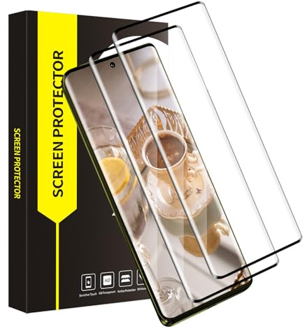 Bodyguard Verre Trempé pour Motorola Edge 60/60 Fusion/60 Pro 5G, 2 pièces Dureté 9H vitre protection, 3D plein écran, Sensible au Toucher, à l'épreuve des bulles, Ultra HD Edge 60 protection écran