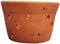 Orchidee - Top per orchidee, realizzato a mano, vaso in terracotta forato massiccio (12 cm)