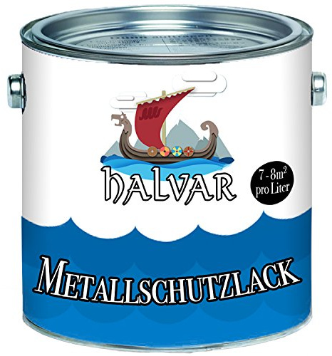 Halvar Pintura protectora para metales escandinavos, barniz de resina especialmente robusto, resistente a la intemperie y una protección perfecta a largo plazo para madera y metal (gris antracita (RAL