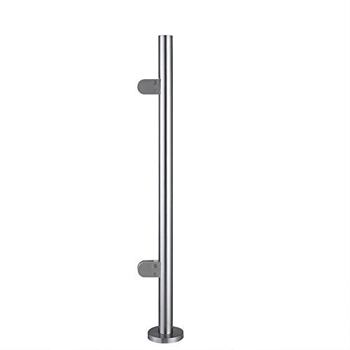 Panana Stainless Steel Balustrade Posts Grade 304 with Glass Clamps Rubbers & End Caps Landing Staircase Various Options (End Post 1100mm)