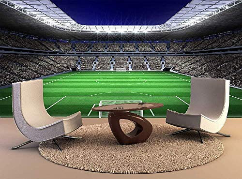 Papier peint photo affiche papier peint géant peintures murales personnalisées peinture murale grand stade de football avec des lumière Papier Peint 3D Salle de séjour Chambre à coucher-150cm×105cm