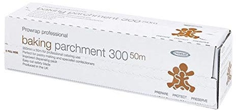 6 x Prowrap Professional Baking Parchment Paper 300mm x 50m