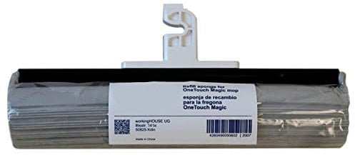 CleanAid OneTouch Magic Mop mopa para suelos lisos - Mopa con esponja exprimible de PVA ultra absorbente - Limpia sin mojarse y ensuciarse las manos - Mopa para superficies lisas (Recambio)
