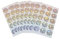 HCRXVV Rubbellose Selber Machen 120pcs Rubbelkarten Zum Selber Beschriften 2.5cm,Silber-farbreflektierend Rubbelaufkleber Rubbelsticker Fake Rubbellose für Baby-Geschlecht-Reveal, Gutschein