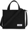 Kalidi Tragetasche für Damen, Cord, Umhängetasche, lässig, Reißverschluss, modische Schultertasche, Hobo-Tasche mit Taschen, Schwarz, Small
