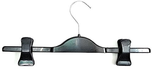 Grucce in Plastica per Gonne e Pantaloni 36 Cm con Pinze Regolabili e Gancio Girevole (10)