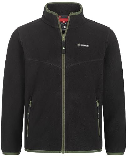 Höhenhorn Leggon Kinder Fleece Jacke Schwarz/Grün Gr. 140