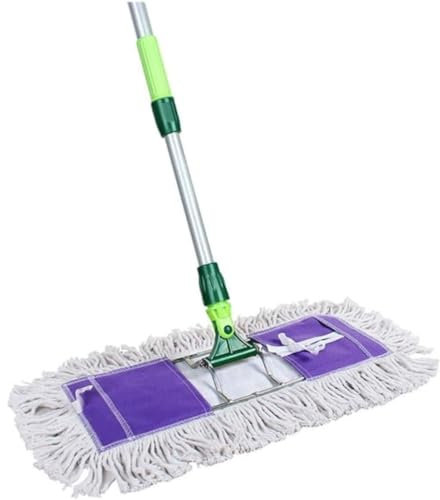 OZLMBERN Industrial Class Cotton Floor Mop Dry to Attract Dirt, Dust or Hardwood Floor Clean, Office, Commemoration Day Better life