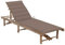 Homgoday Model3061640 Lit de bain de jardin avec coussin en bambou, chaises longues, canapé-lit, meubles de piscine, chaise longue de jardin