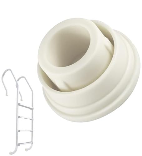 Fogukier Swimming Pool Ladder Rubber Bumpers | Swimming Pool Ladder Foot Cover,Swimming Pool Accessories, Pool Ladder Step End Caps for Inside Pool