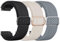 Amzpas 3 Stück Armband für Amazfit GTS 4 Mini/4/3/2e/2 Mini Armband Damen Herren,Nylon Verstellbares Geflochtenes Ersatzarmbänder für Amazfit Bip U Pro/Bip 3 Pro/Lite(Schwarz/Starlight/BlauGrau)