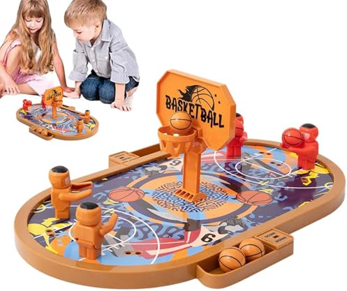 Jubilofex Schreibtisch Basketballspiel, Tabletop -Basketballspielzeug | Interaktiver Finger Flipper Ball Spielzeug Für Haushaltsbetriebszentren Kindergarten