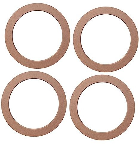 Mikinona 2 Pairs Speaker Mounting Spacer Rings for Car Audio Depth Adapter for Easy Installation Compatible with Trucks Rvs and Boats Prevents Wave Cancellation and Vibration