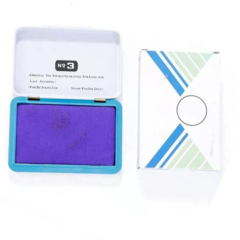 Professionelles Stempelkissen, schnelltrocknend, Fingertinten für Finanzprüfungen, Vertragsbürogebrauch, 90 x 56 mm, Finanzdokumente