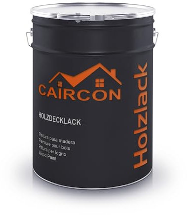 CAIRCON Peinture pour bois, meubles et boiseries - vernis Intérieur et Extérieur - Gris anthracite 5L