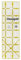 Omnigrid R258 Ruler, 2-1/2 x 8-Inch, Clear