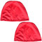 3asyglide - Gorro de Piscina de Natación de Poliéster para Niños y Adultos (2 Unidades), Color Rojo, Tamaño Adulto