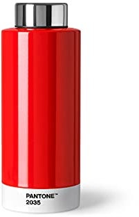PANTONE Red 2035 Double Walled Stainless Steel Water Bottle with Thermal Function Leak Proof 500ml