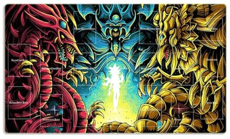 New Mlikemat Tapis de Souris avec Carte à Collectionner Motif Dark Magician Black Rose Dragon