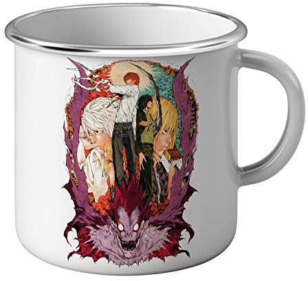 Enamelled Metal Death Note Mug Anime Japanese Manga Film Black Demons