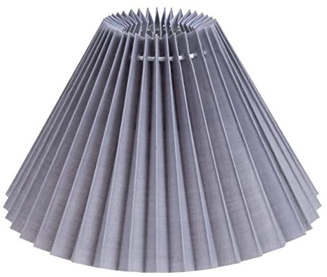 Lampe Stoffschirm Plissee Lampenschirm Japanischer Stil Falten Lampenschirm Tuch Lampenschirm Ersatz für Tischlampe Stehende Lampen Schreibtischlampe Grau Nachttisch Lampenschirm