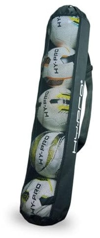 Hy-Pro Unisex Erwachsene 5 Ball Tube Tasche | Fußball/Netzball Trainingstasche, Schwarz