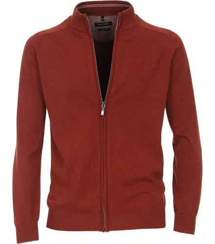 Casa Moda - Herren Strickjacke, S-6XL (004450), Größe:L, Farbe:Orange (490)