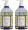 2x Le Maioliche - SICILIAN LEMON - SAPONE LIQUIDO MANI 500 ml - MADE IN ITALY - Note di Cedro, Bergamotto, Scorza di Limone, Verbena, Gelsomino, Rosa Bianca + OMAGGIO 2 Tisane Funzionali Viropa