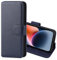 CHALK & HIDE - Real Leather Book Wallet Flip Case Cover For Apple iPhone 14 (6.1), Real Leather Design With Card Slot, Magnetic Closure and Built In Stand - Navy Blue