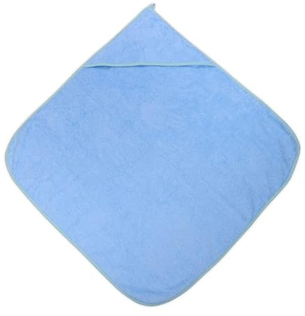 Lorelli Baby-Badehandtuch 80 x 80 cm, Kapuzenhandtuch, Badetuch, ab Geburt blau