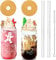Christmas Cups, 18oz Christmas Coffee Mugs Beer Can Glass with Lid and Straw Christmas Gingerbread Tumbler Drinking Glasses Glassware Drinkware Cookie Jar Home Decorations Gifts for Women Kids Men