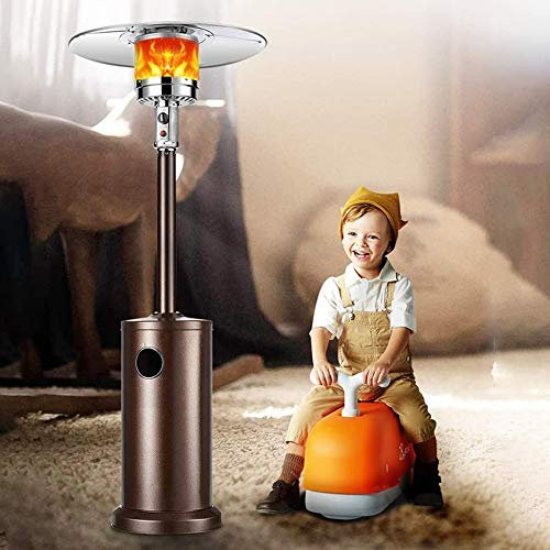 47000 BTU Terrassenheizungen, Gas-Propan-Standheizung, einstellbare Höhe, Edelstahl-Terrassenheizung für gewerbliche Gartenanlagen im Freien,Natural gas
